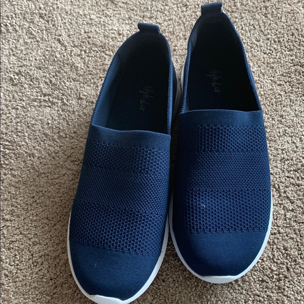 Style & Co Navy Blue Slip-On Sneakers